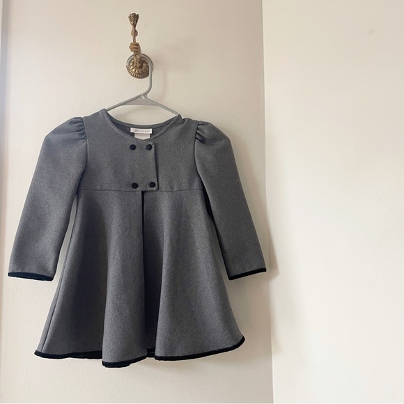 Vintage Bonnie Jean Grey Over Coat | 4T - Picture 1 of 7
